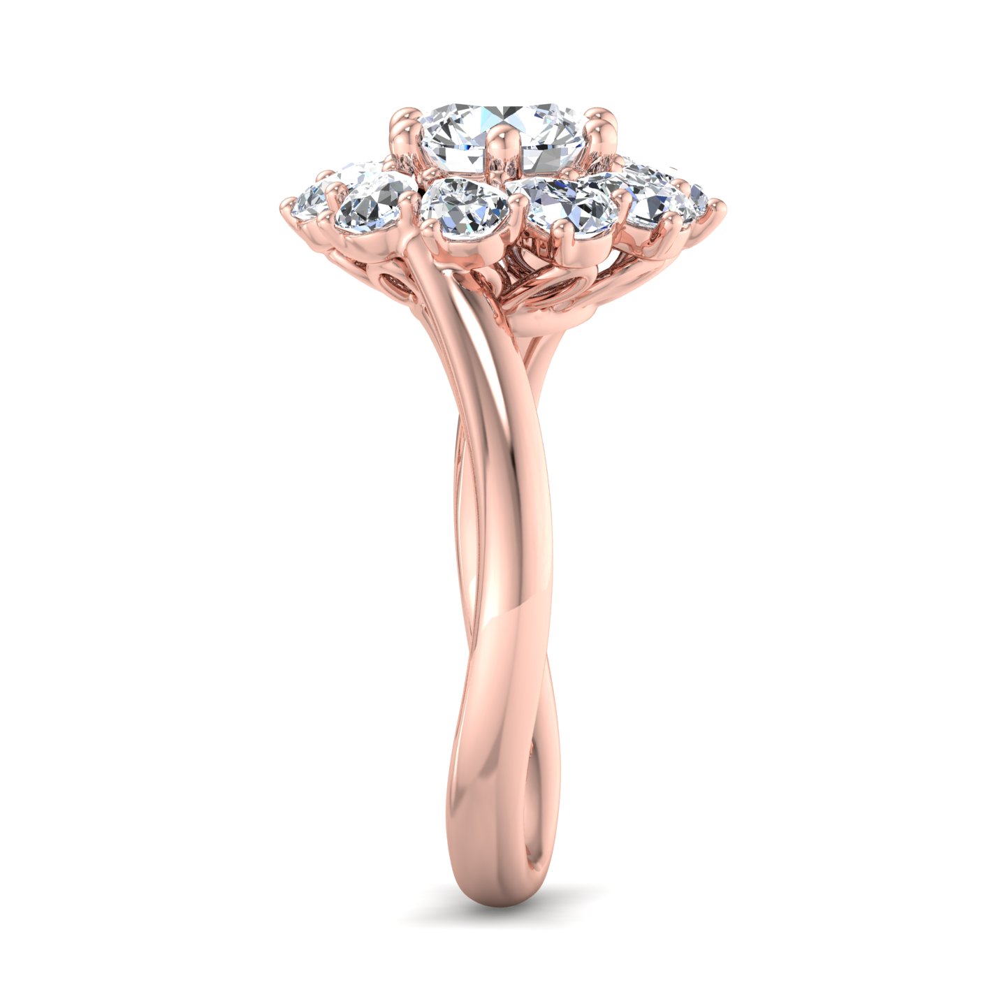 Hailey Pear Halo Engagement Ring